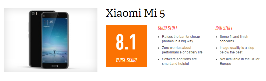 XiaomiMi5